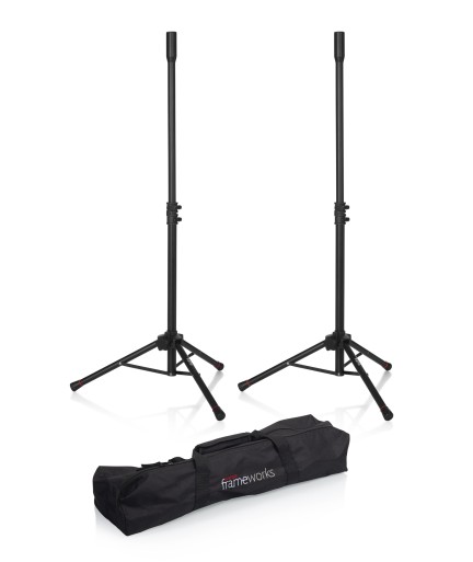 GATOR FRAMEWORK - GFWSPK0250SET - Par de Mini Atriles para Parlante con Funda