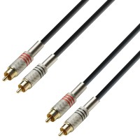 ADAM HALL - K3TCC0100 - Cable 2 RCA - 2 RCA 1 Metro