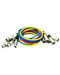 KIRLIN - 64801M - Cable de Micrófono de 1 Mt diferentes colores