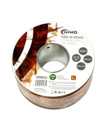 NIMO - SC100 - Cable para altavoz 2×1.5mm, Transparente 
