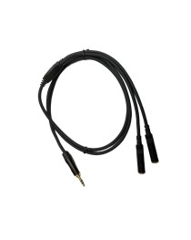 REAN - NRA0915010 - Cable Miniplug a 2 Mini Jack de 1 Mt