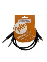 VMR - CSRCAPLGMX21 - Cable 2 RCA a 2 Plug Mono de 1 Metro