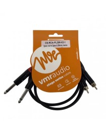 VMR - CSRCAPLGMX21 - Cable 2 RCA a 2 Plug Mono de 1 Metro