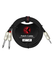 KIRLIN - Y362PR3M - Cable 2 Plug a Mini Plug de 3 Mts