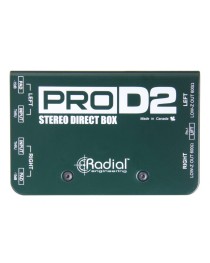 RADIAL - PROD2 - Caja Directa Pasiva Stereo PRO D2