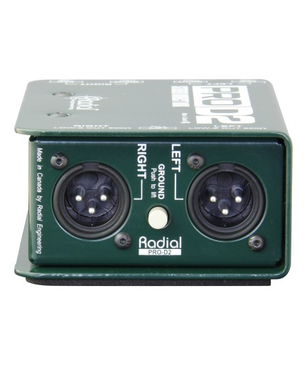 RADIAL - PROD2 - Caja Directa Pasiva Stereo PRO D2