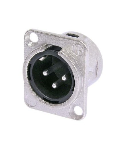 NEUTRIK - NC3MDL - Conector XLR Macho Chasis NC3MD-L-1