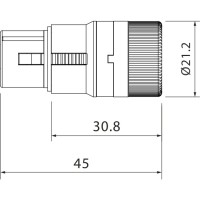 ROXTONE - LX3FH - Conector XLR de Bajo perfil Hembra LX3FH 