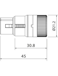 ROXTONE - LX3FH - Conector XLR de Bajo perfil Hembra LX3FH 