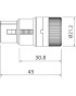 ROXTONE - LX3FH - Conector XLR de Bajo perfil Hembra LX3FH 