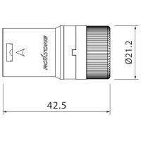 ROXTONE - LX3MH - Conector XLR de Bajo perfil Macho LX3MH 