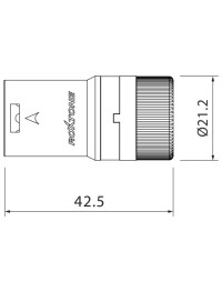 ROXTONE - LX3MH - Conector XLR de Bajo perfil Macho LX3MH 