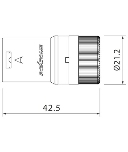 ROXTONE - LX3MH - Conector XLR de Bajo perfil Macho LX3MH ROXTONE - LX3MH - Conector XLR de Bajo perfil Macho LX3MH