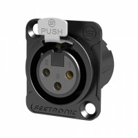 SEETRONIC - MK3F2CBG - Conector XLR Hembra Chasis  SEETRONIC - MK3F2CBG - Conector XLR Hembra Chasis