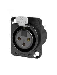 SEETRONIC - MK3F2CBG - Conector XLR Hembra Chasis 