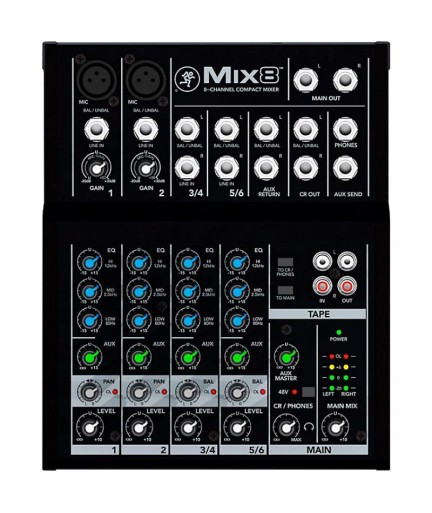 MACKIE - MIX8 - Mezclador Analogo MIX 8
