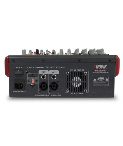NOVIK - NVK800P - Power Mixer NVK 800P USB