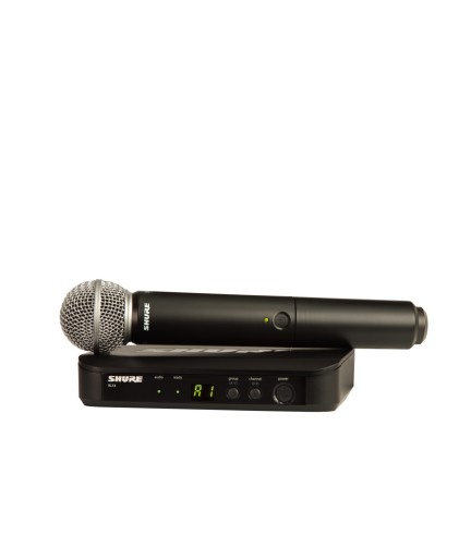 SHURE - BLX24SM58M15 - Sistema Inalámbrico con Multifrecuencia con cápsula SM58