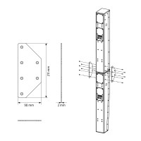 HK Audio - 1007803 - Connector Plate para P10 SI Series
