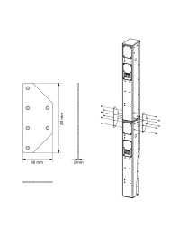 HK Audio - 1007803 - Connector Plate para P10 SI Series