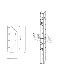 HK Audio - 1007803 - Connector Plate para P10 SI Series