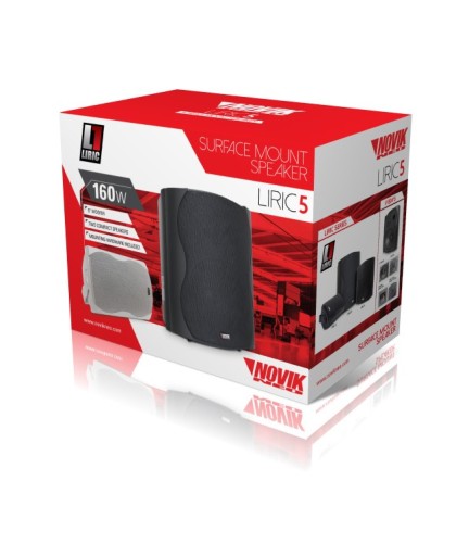 NOVIK - LIRIC6B - Par de Parlante de Instalación LIRIC 6 Black