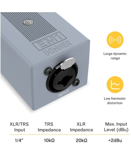 DONNER - EM1 - Amplificador de Audifonos Recargable EM1