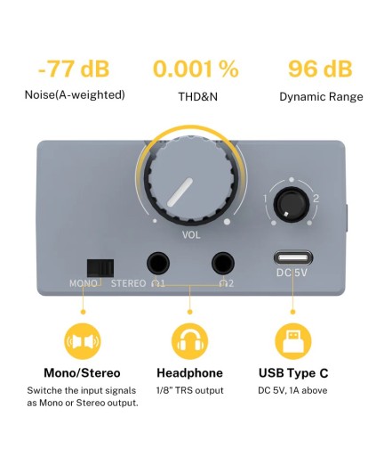 DONNER - EM2 - Amplificador de Audifonos Stereo EM2