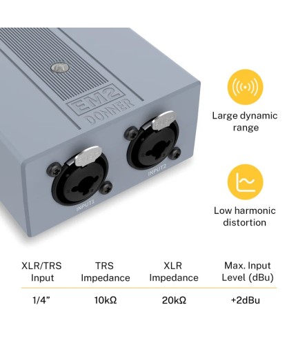 DONNER - EM2 - Amplificador de Audifonos Stereo EM2