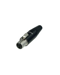 REAN - RT4FCB - Mini XLR Hembra de 4 Polos color Negro