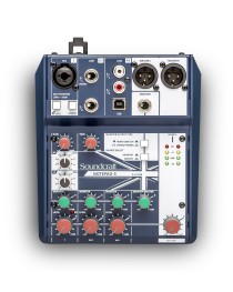 SOUNDCRAFT - NOTEPAD5 - Mezclador Análogo con Conexion USB NOTEPAD 5 