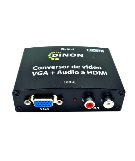 DINON - 9344 - Conversor VGA, RCA - HDMI 