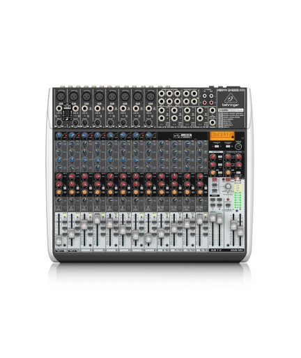 BEHRINGER - QX2222USB - Mezclador de 22 Canales con Conexión USB y efectos Klark Teknik 