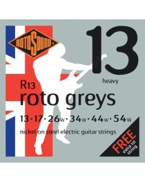 ROTOSOUND - R13 - Set de cuerdas Roto Greys 13-54