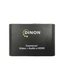 DINON - CONVEV102 - Conversor de Video VGA + Mini Plug 3.5mm a HDMI
