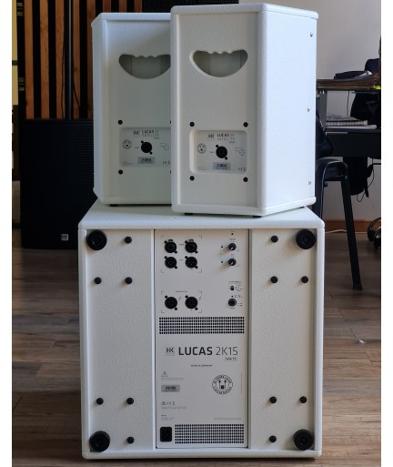 HK Audio - 1990175 - LUCAS 2K15 con Sub de 15" Blancos