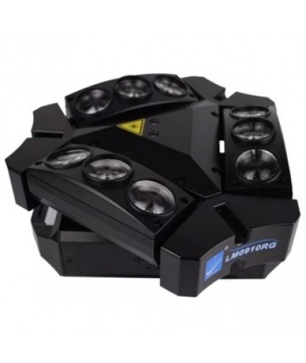 BIG DIPPER - BDLM0910RG - EFECTO LED TRI SPIDER 9X10W RGBW + LASER RG LM0910RG