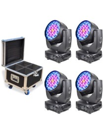 BIG DIPPER - BDLM1915K - KIT X4 LED 19x15W BEAM/ZOOM MOVING HEAD