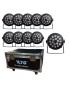 VLTG - IL8019 - KIT de 10 PAR LED 18X18W RGBWA+UV con Case