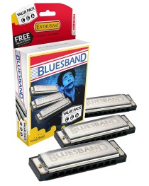 HOHNER - 3P1501BX - Set de Armónicas Bluesband M559XP Afinaciones C, G y A