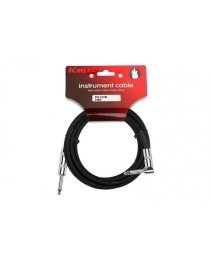 KIRLIN - IPCV2423 - Cable de Instrumento con conector en 90º 3mts Negro