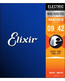 ELIXIR - 12102 - NANOWEB Set de Cuerdas Medium 011-049