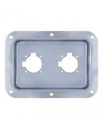 PENN ELCOM - D028Z - Placa Para 2 Speakon Cromada