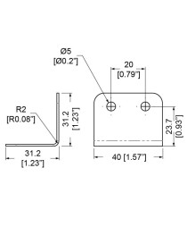 PENN ELCOM - B1121 - Clamp Grande de 4 hoyos B1121