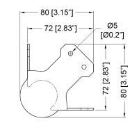 PENN ELCOM - C0651Z - Esquinero de Bola Grande con Offset