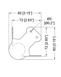 PENN ELCOM - C0651Z - Esquinero de Bola Grande con Offset