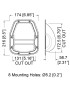 PENN ELCOM - H1027 - Manilla Embutida para Parlante H1027