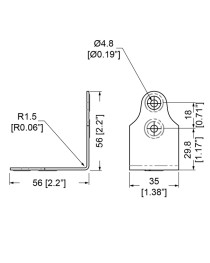 PENN ELCOM - P1723 - Clamp de 4 Hoyos 