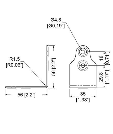 PENN ELCOM - P1723 - Clamp de 4 Hoyos 