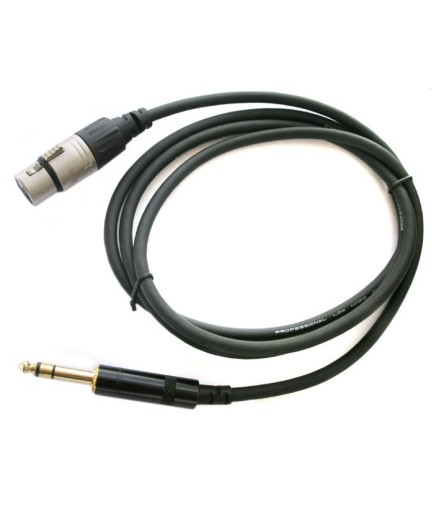 REAN - NRA0060015 - Cable XLR Hembra - Plug Stereo 1,52 Mts
